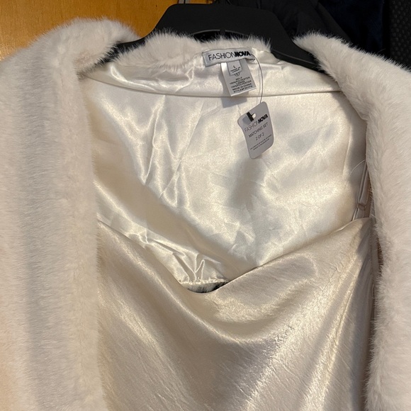 Fashion Nova White Satin Wedding Dress - Picture 5 of 8